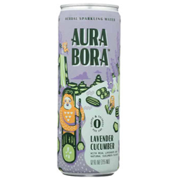 Aura Bora - Lavender Cucumber Sparkling Water (4 pack)