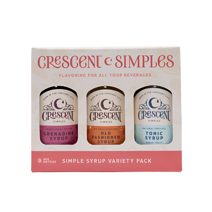 Crescent Simples - Bar Syrups 3 Pack Gift Box